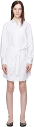 Kenzo White Kenzo Paris Kimono Sleeve Shirt Minidress