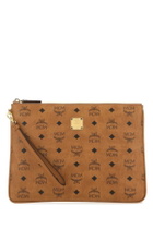 MCM Printed Canvas Clutch