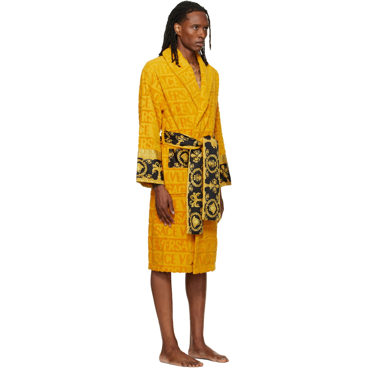 Versace Yellow 'I Heart Baroque' Bathrobe