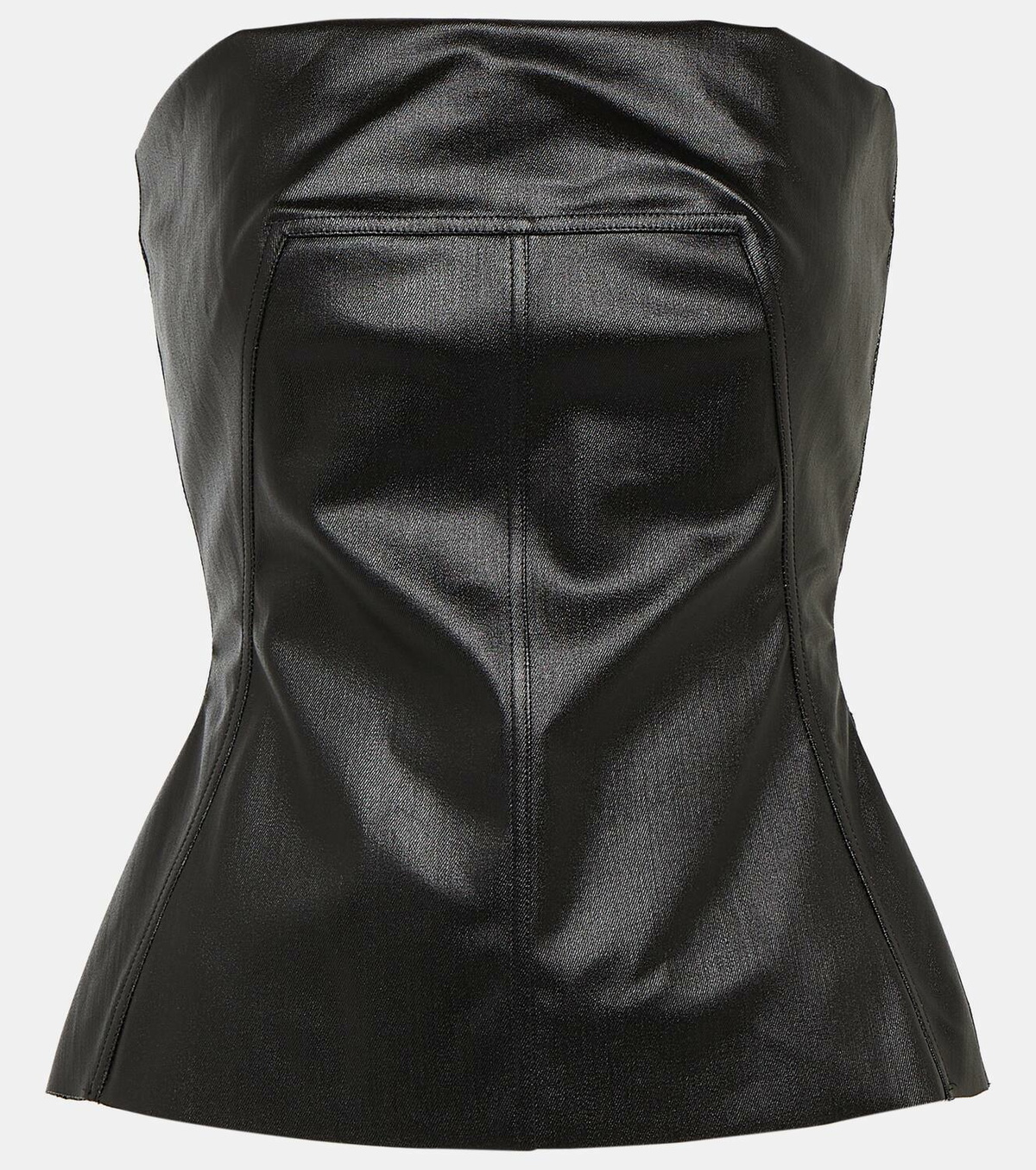 Rick Owens Lido coated denim corset