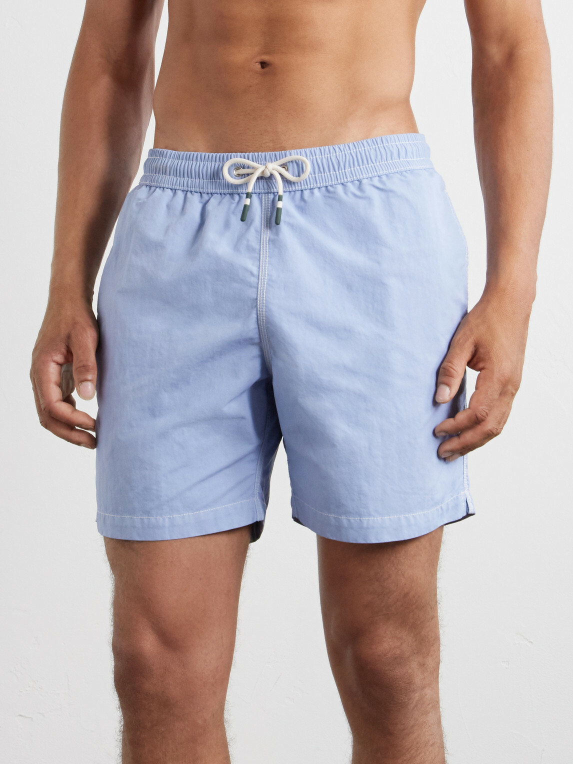 Hartford - Slim-Fit Mid-Length Swim Shorts - Blue