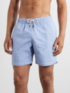 Hartford - Slim-Fit Mid-Length Swim Shorts - Blue
