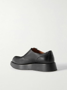 McQueen - Leather Monk-Strap Brogues - Black