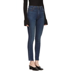 Khaite Blue Vanessa High-Rise Straight Jeans