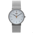 Braun BN0031 Watch in White/Silver