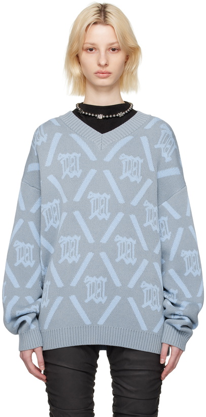 Photo: MISBHV Blue Argyle Sweater