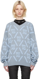 MISBHV Blue Argyle Sweater