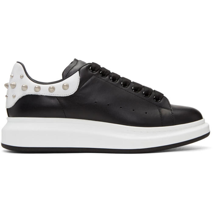 Photo: Alexander McQueen Black Studded Oversized Sneakers