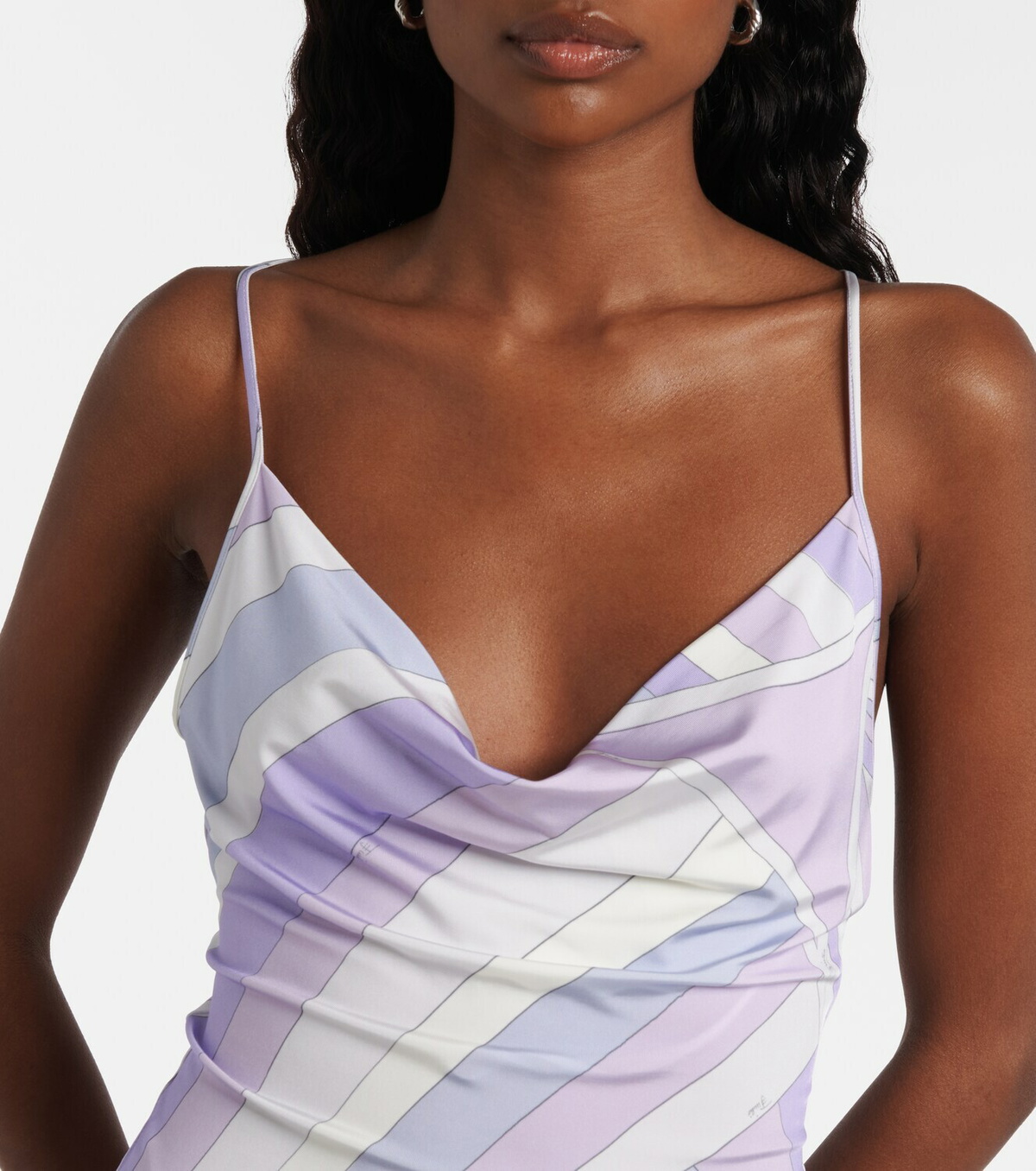 Pucci Iride satin jersey minidress