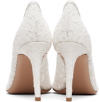 Gianvito Rossi White Claudia 85 Heels