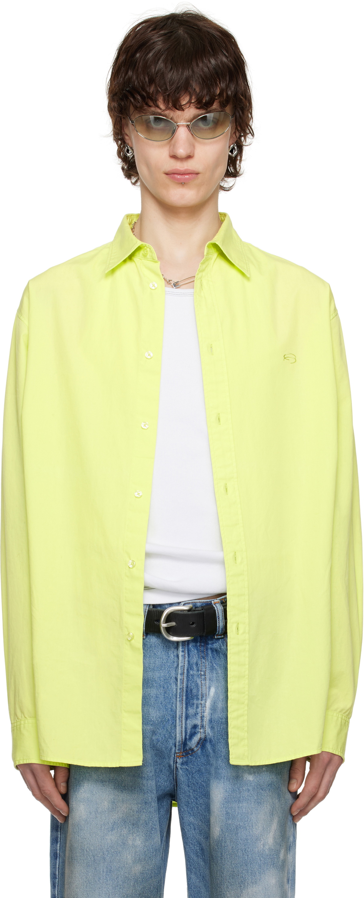Still Kelly Green Oversized Fit Shirt