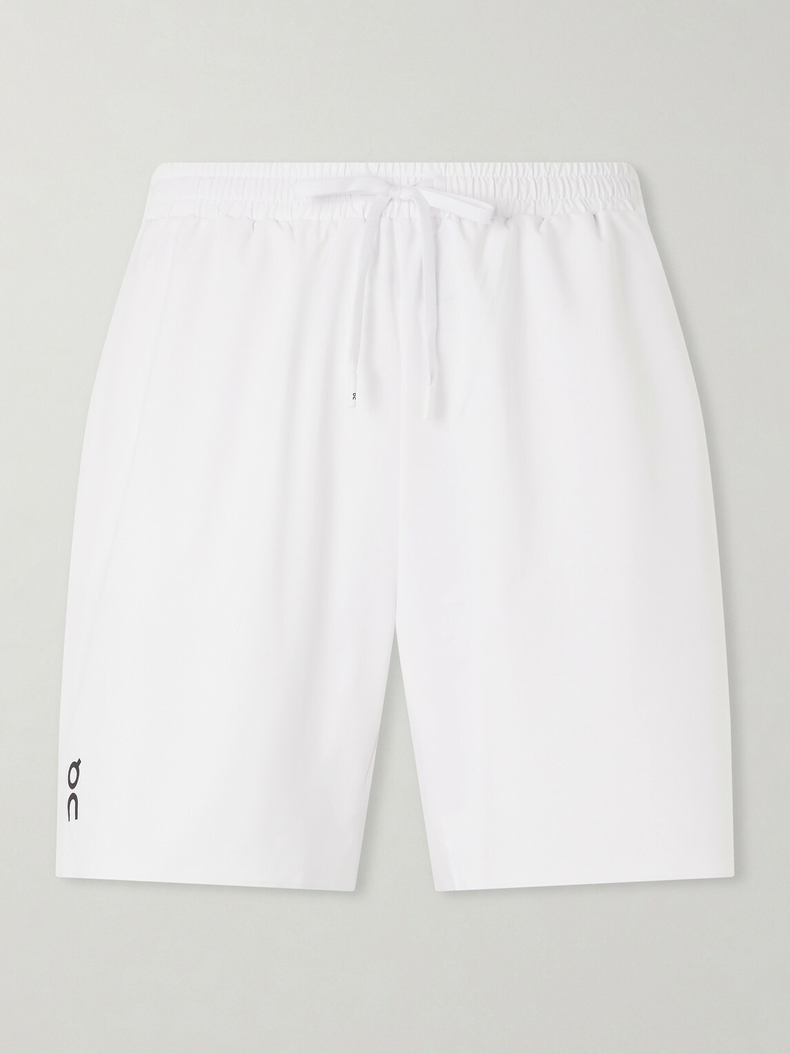 On - Court Straight-Leg Recycled-Shell Tennis Shorts - White