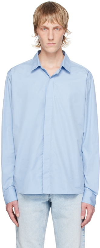 Photo: AMI Paris Blue Tonal Ami de Cœur Shirt