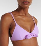 Coperni Flower floral-appliqué bikini top