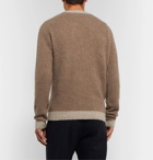 Boglioli - Slim-Fit Brushed Virgin Wool and Cashmere-Blend Sweater - Brown