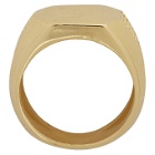 Emanuele Bicocchi Gold Plain Signet Ring