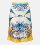 Gucci Floral silk twill Bermuda shorts