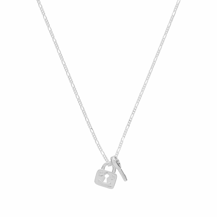 Photo: Alec Doherty Lock and Key Pendant Necklace in Silver 