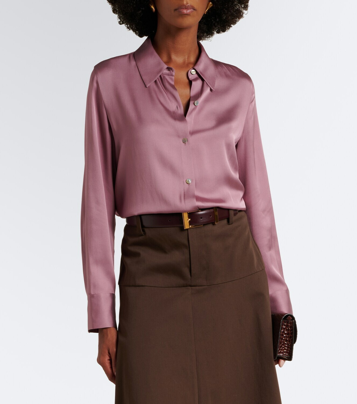 Vince Silk-blend shirt