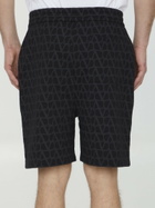 Valentino Toile Iconographe Cotton Bermuda Shorts