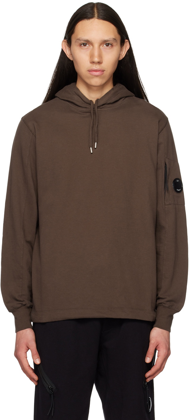 Brown Drawstring Hoodie