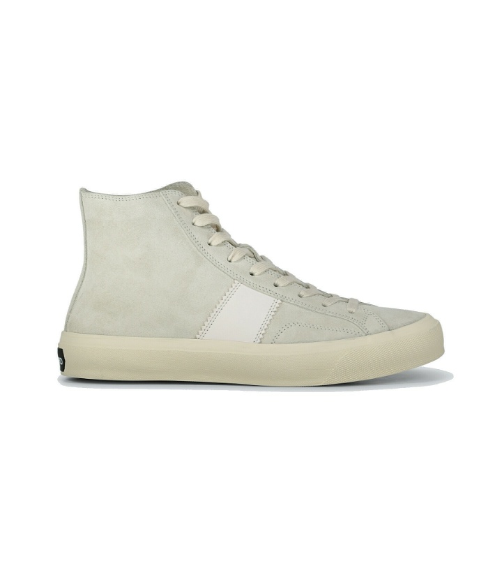 Photo: Tom Ford - Cambridge high-top suede sneakers