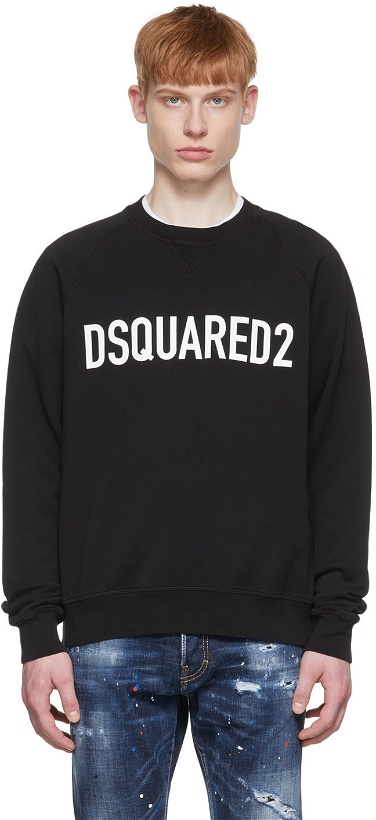 Photo: Dsquared2 Black Cotton Sweatshirt