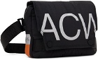 A-COLD-WALL* Black Stria Messenger Bag