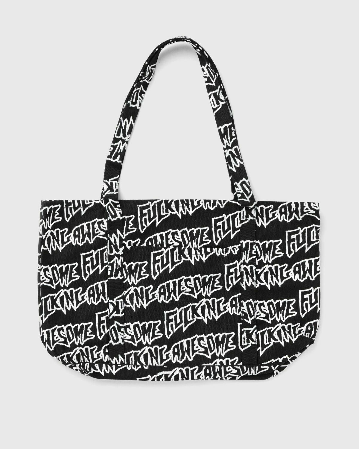 Fucking Awesome AOP Stamp Logo Tote Bag Black Mens Tote & Shopping Bag