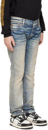 AMIRI Kids Blue Stack Jeans