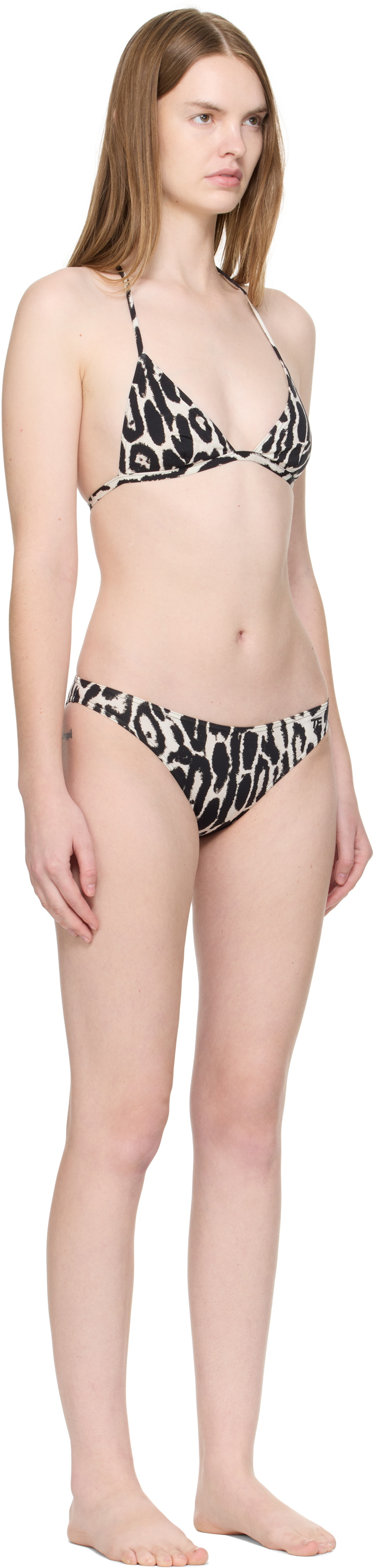 TOM FORD Black & Off-White Triangle Bikini