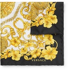 Versace - Printed Silk-Twill Pocket Square - Men - Multi