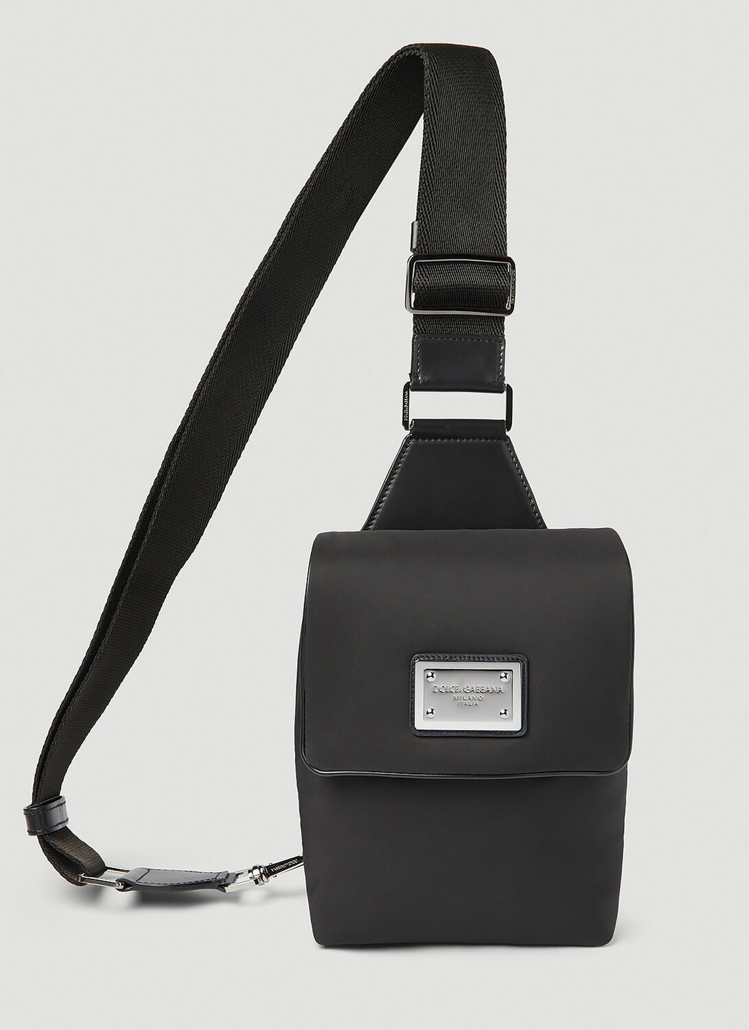 Dolce & Gabbana Logo Plaque Nylon Belt Bag