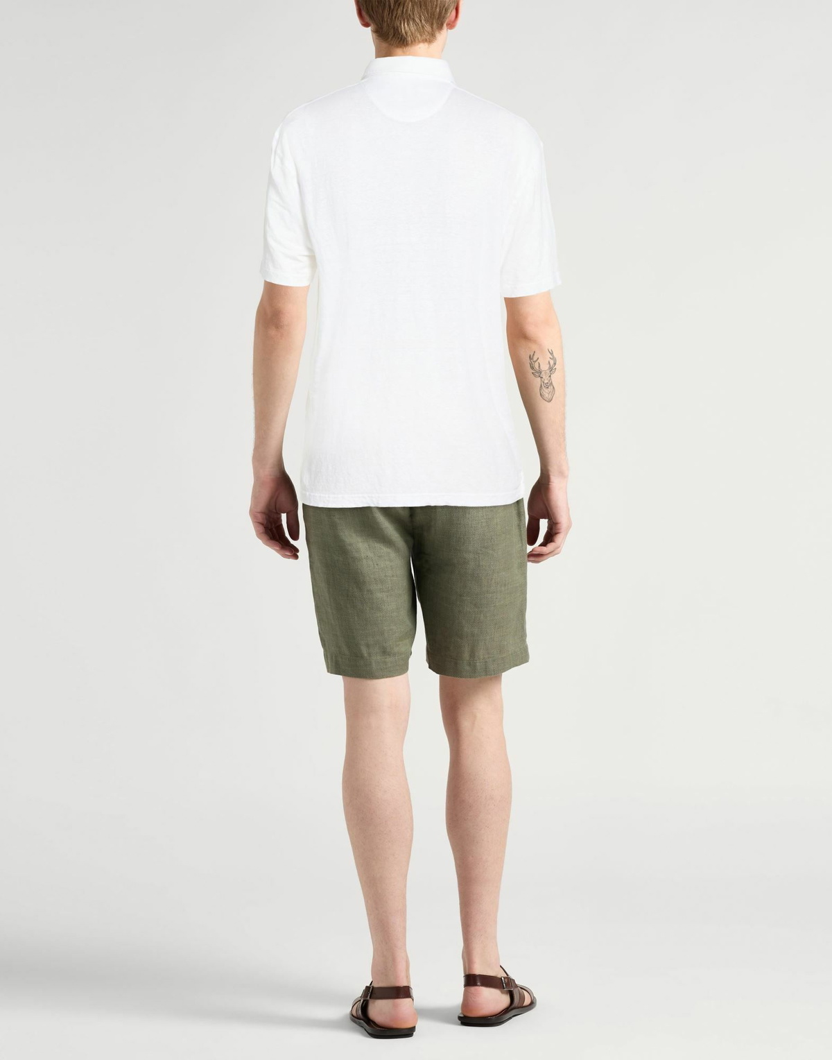 Fedeli Mens Polo shirt in White