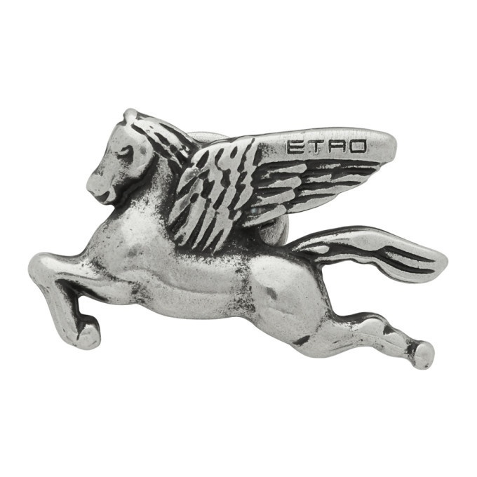 Photo: Etro Silver Pegasus Pin