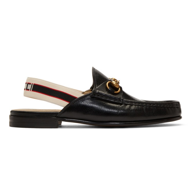 Photo: Gucci Black Leather Roos Loafers