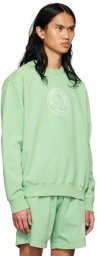 Sporty & Rich Green Cotton Sweatshirt