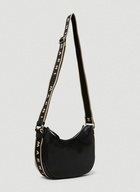 Logo Trim Shoulder Bag in Black