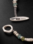 M. Cohen - Pilla Sterling Silver Glass Beaded Bracelet - Silver