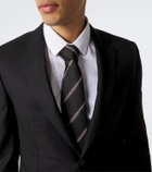 Brioni Striped silk jacquard tie