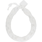 MM6 Maison Margiela White Choker Chain Necklace