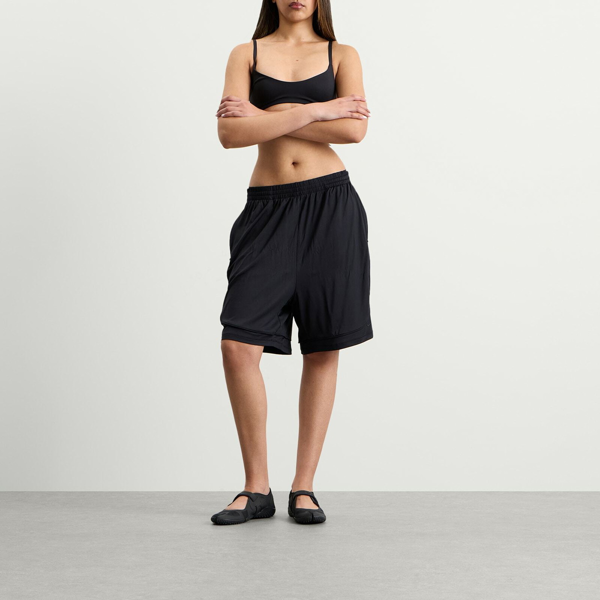 Nike Women's x SKIMS Airy Relaxed Short in Obsidian