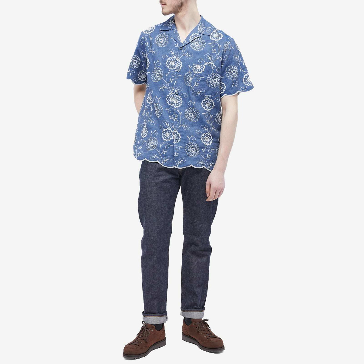Men's Embroidered Denim 1 Shirt by Portuguese Flannel