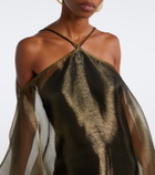 Taller Marmo Sza Sza draped organza kaftan