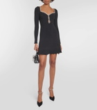 Self-Portrait Embellished cutout minidress
