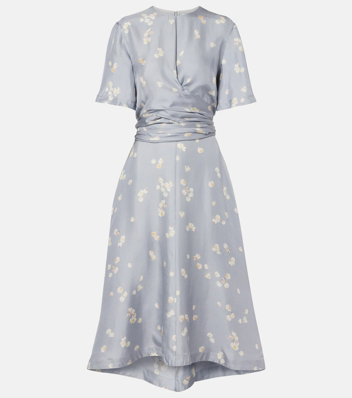 Altuzarra Kirsty floral draped silk midi dress
