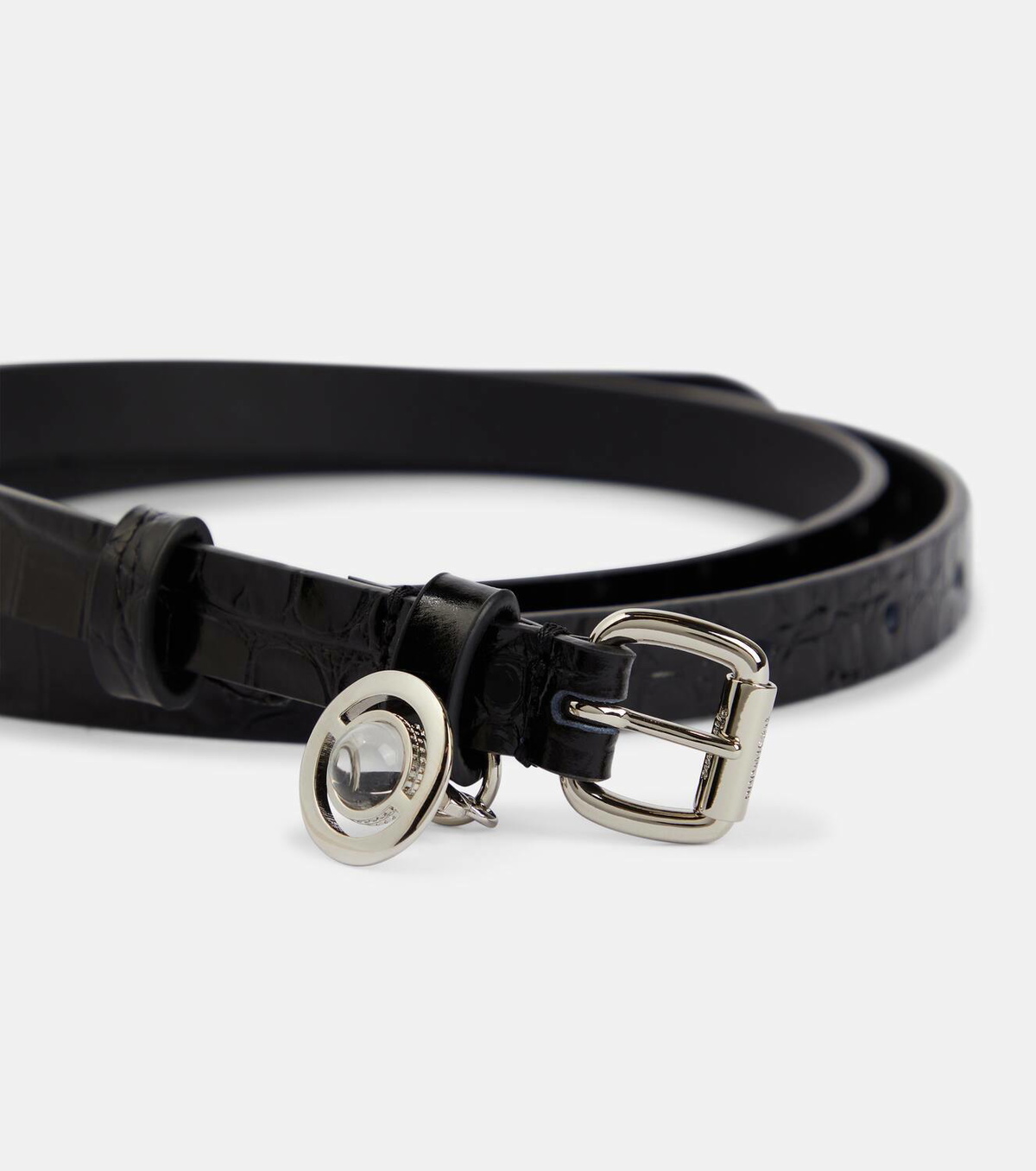 Vivienne Westwood Alex Charm croc-effect leather belt Vivienne Westwood