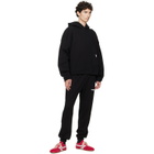 Represent Black Initial Boxy Hoodie