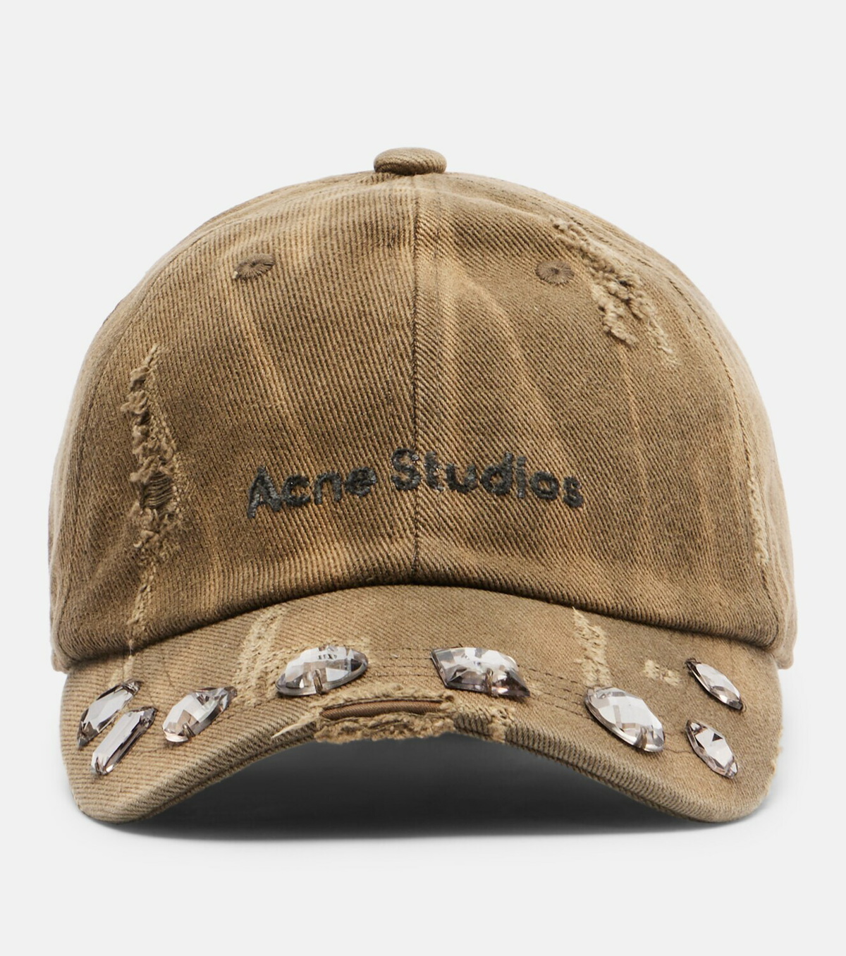 Acne Studios Embellished cotton canvas baseball cap