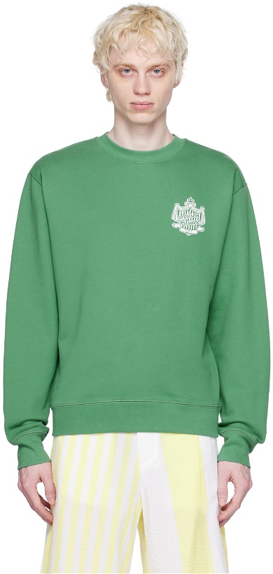 Photo: Maison Kitsuné Green Hotel Olympia Edition Crest Sweatshirt
